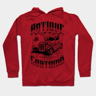 Hot Rod - Antique Customs (black) Hoodie